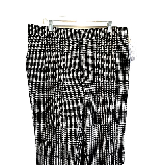 NWT Akris Punto Woman's Black Cashew Houndstooth Trousers With Pockets Size14 - Picture 5 of 15